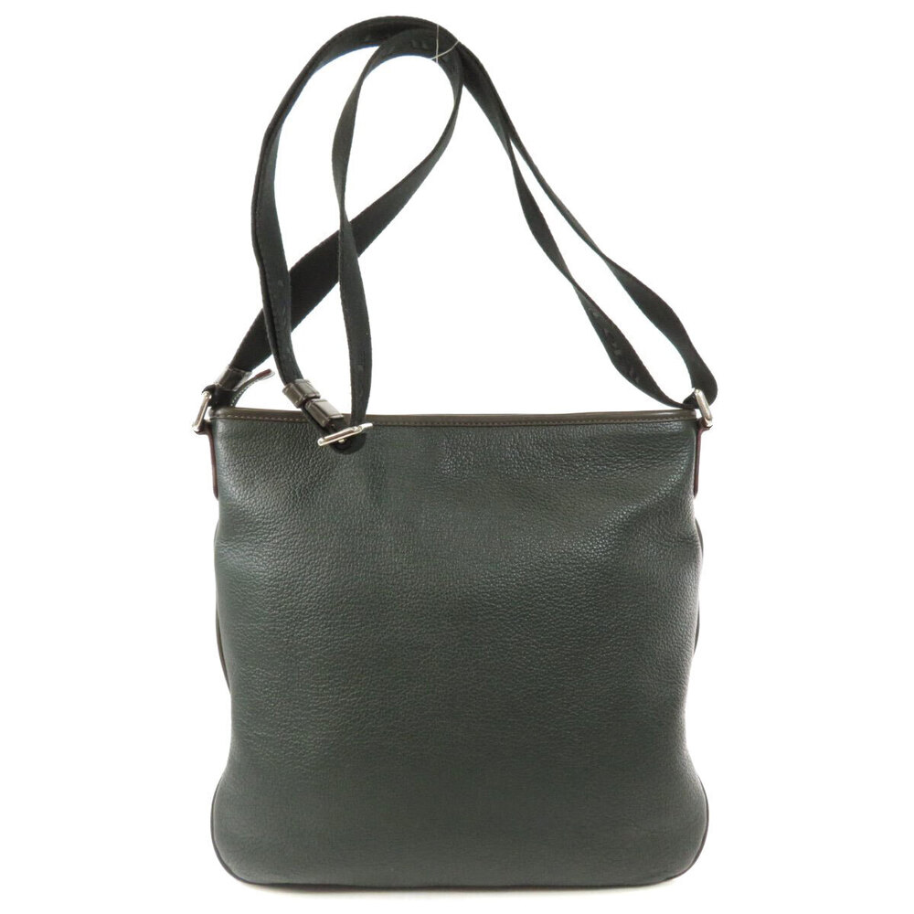 Loewe shoulder leather bag embossed Black